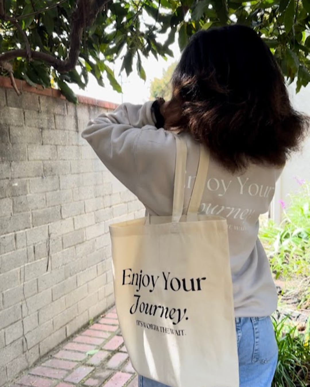 hand-made eco-friendly sustainable tote bag